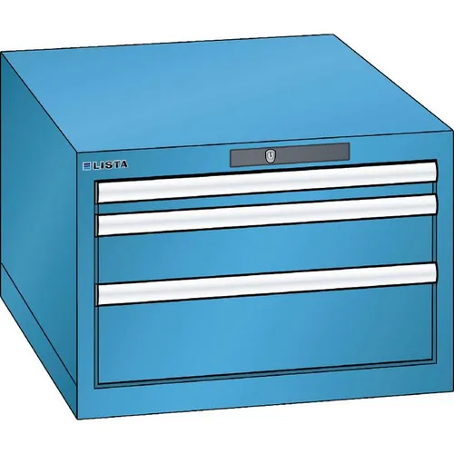 Schubladenschrank H383xB564xT725mm lichtblau