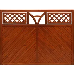 Sichtschutzzaun Toulon 135 cm x 180 cm Teak