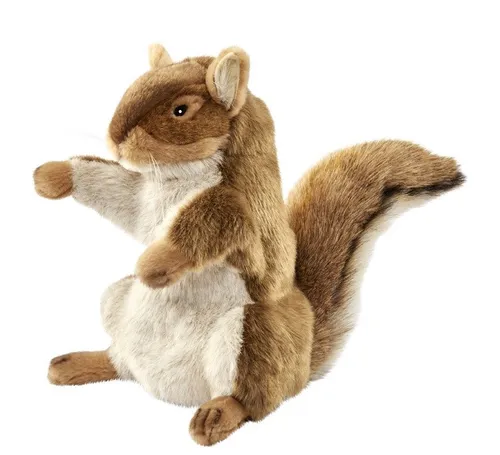 Hansa Toy 7162 Eichhörnchen 28 cm Handpuppe Kuscheltier Stofftier Plüschtier