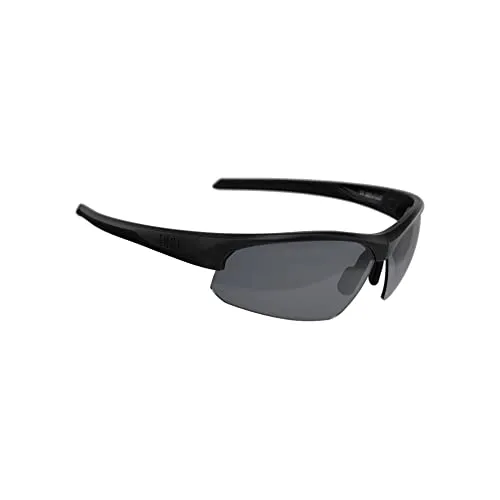 BBB Unisex-Adult BSG-58 Sportbrille, Matt Schwarz - Sportbrille mit 3 wechselbaren Gläsern für alle Wetterbedingungen, ideal für Radfahrer und Sportler, 100% UV-Schutz und leichtes, unzerbrechliches Design.