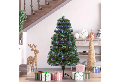 Weihnachtsbaum 1,2 m Christbaum Kunsttanne mit Lichteffekten