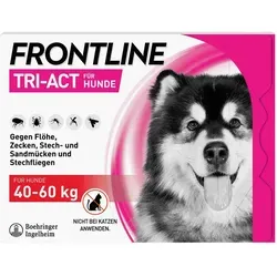 Boehringer Ingelheim FRONTLINE Tri-Act für Hunde 40-60kg - Arzneimittel zur Abwehr von Zecken, Flöhen und Insekten. Wasserfest und schützt proaktiv vor Parasitenbefall.