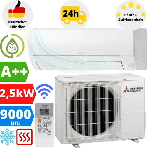 Mitsubishi Klimaanlage MSZ-HR25VF 2,5 kW Klimagerät Wandgerät 9000 BTU R32