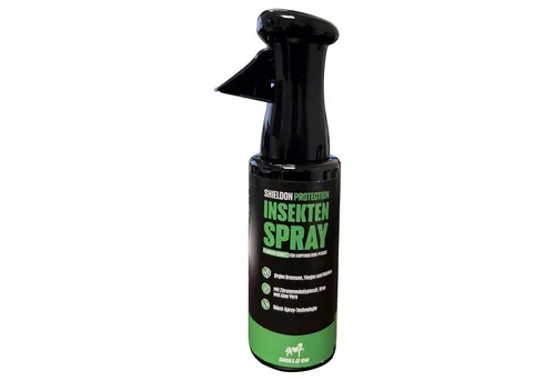 Shield On Insektenspray für Pferde mit Silent-Sprühkopf - 500 ml - Aromatherapie für Pferde, pflanzenbasierter Wirkstoff mit Zitronen-Eukalyptusöl, schützt effektiv gegen Bremsen, Mücken und Fliegen.