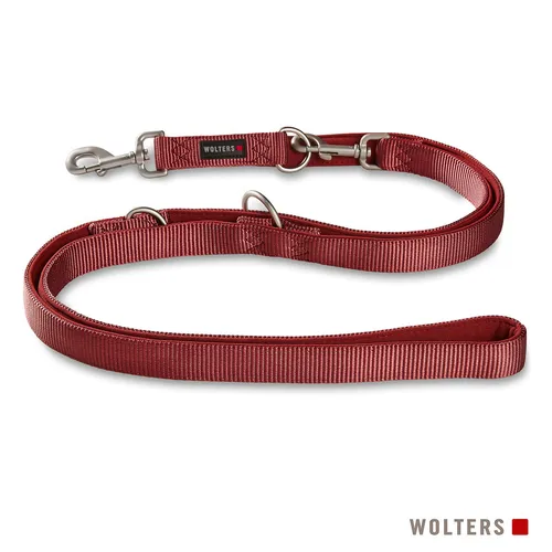 Wolters Führleine Professional Comfort rot, 200 cm x 20 mm - Hundeleine, besonders komfortabel dank ergonomischem Design für entspanntes Führen Ihres Hundes.