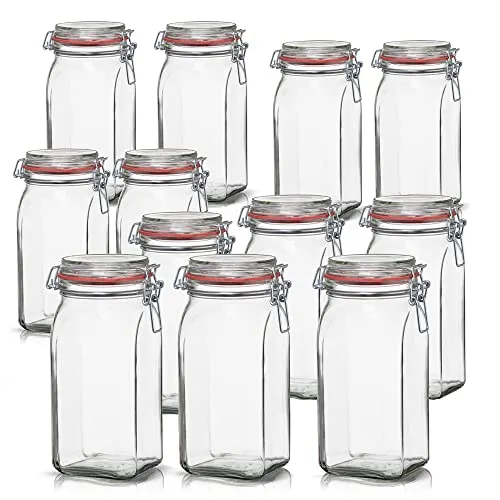 BigDean 12er Set Vorratsgläser 1,5L von BigDean
