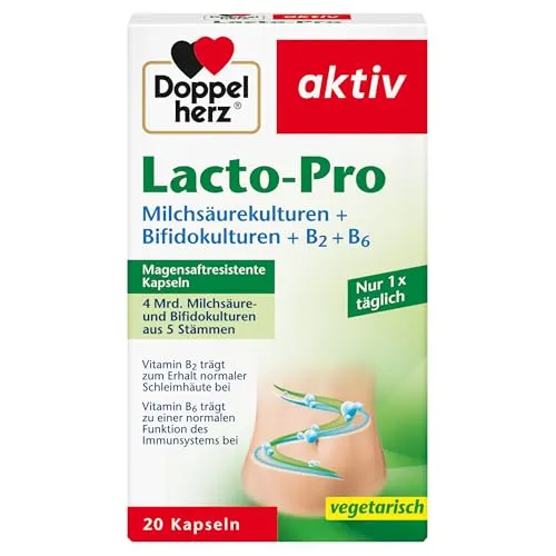 Produktbild Doppelherz Lacto-Pro Milchsäurekulturen + Bifidokulturen
