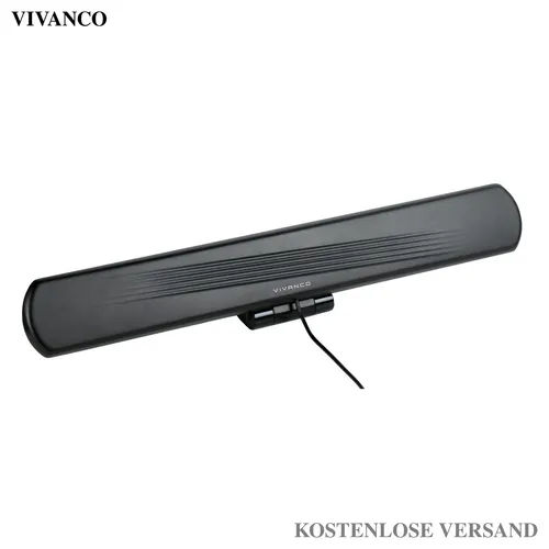 VIVANCO Hochwertige Indoor Antenne, Full HD, Clip Design, LTE Filter, USB