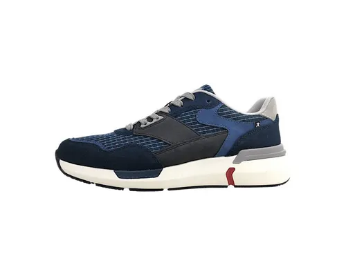 Rieker Herren U1402 Sneaker Low in Blau, Größe 40 EU - Herren-Sneaker mit herausnehmbarer Einlegesohle für optimalen Komfort und individuelle Anpassung.