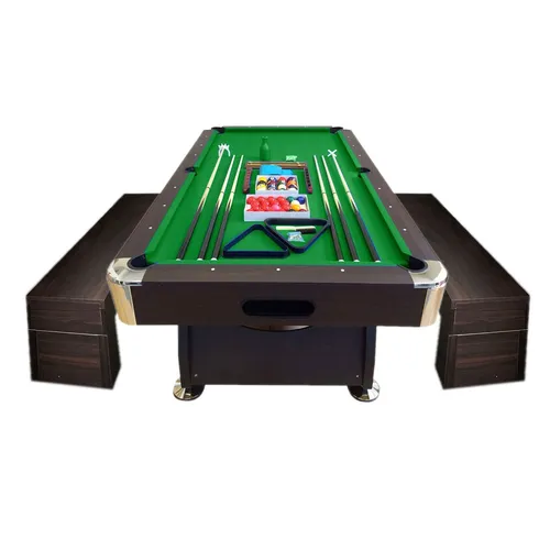 Billardtisch Billard 8FT VINTAGE GRÜN mit Containerbänke NEUE