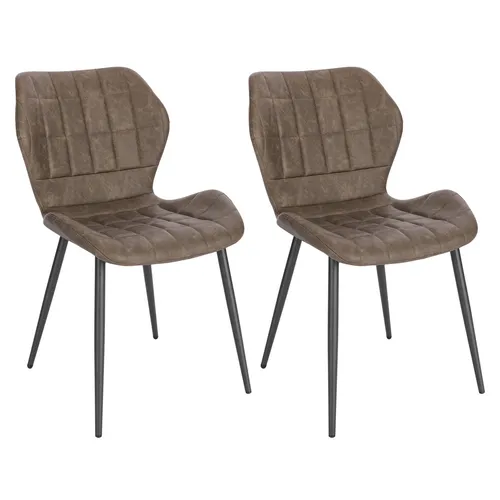 Küchen- und Esszimmerstühle Braun von WOLTU