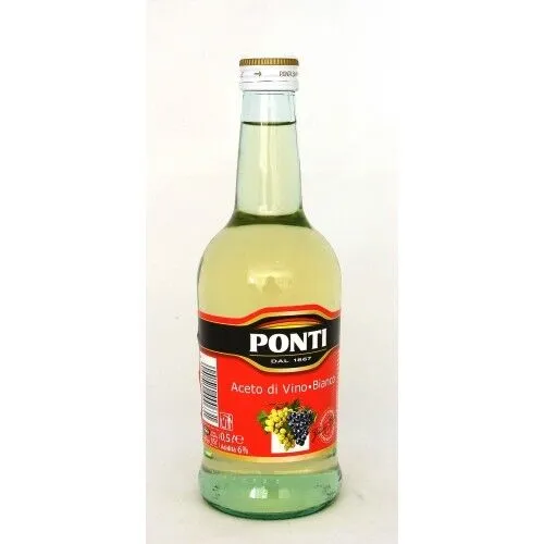 Ponti flasche Aceto di Vino Bianco weiss essig 500ml Weinessig
