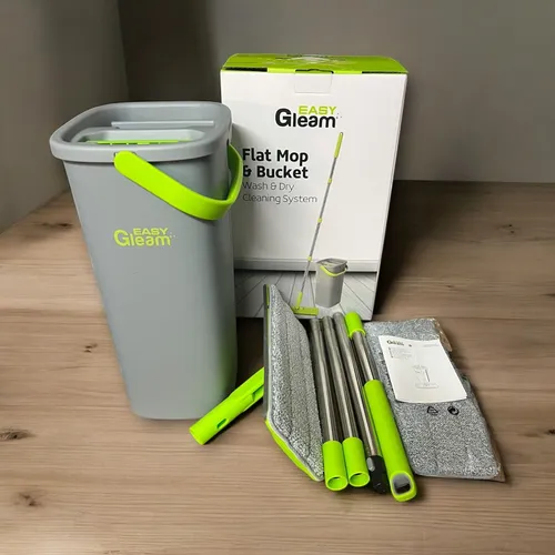EasyGleam Bodenwischer Set mit Eimer