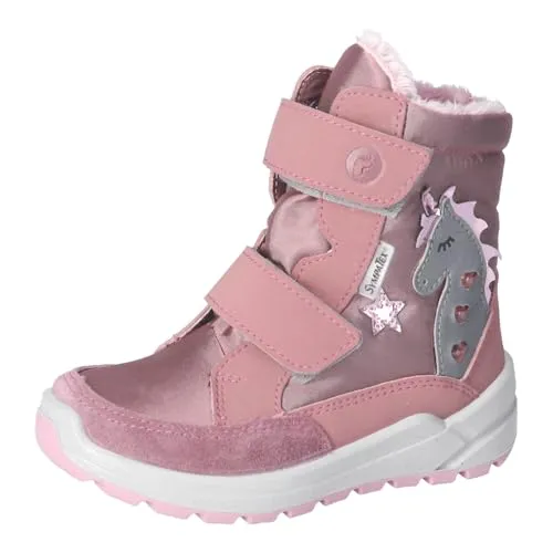 RICOSTA Mädchen Winterstiefel Annika, Kinder Boots, Weite: Mittel, lose Einlage, Sympatex, Blinklicht, Outdoor-Kinderschuhe, Sucre/Candy (320), 25 EU