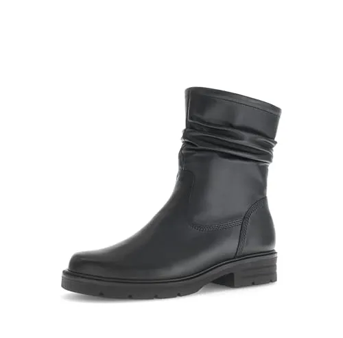Stiefelette GABOR Damen Gr. 38,5 schwarz Kalbsleder - Wanderschuhe aus Kalbsleder mit wärmendem Innenfutter und praktischem Innenreißverschluss, ideal für den Herbst.