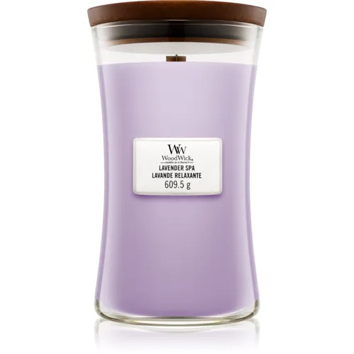 WoodWick Lavender Spa 609,5 g in lila von WoodWick