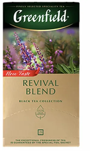 Produktbild GREENFIELD REVIVAL BLEND 25 Teebeutel Aromatisierter Schwarzer Tee