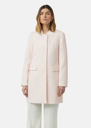 comma Langmantel Taillierter Blazermantel aus strukturiertem Tweed