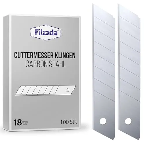 Filzada ® 100x Cuttermesser Klinge 18mm von Filzada