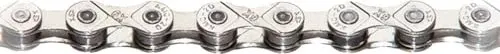 KMC X9 Silver Fahrradkette - 9-fach Fahrradkette mit 114 Gliedern, MissingLink Verschlussglied, kompatibel mit Shimano, Sram und Campagnolo - ideal für effizientes Schalten und Langlebigkeit.