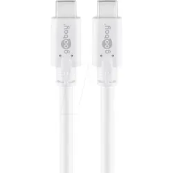 Goobay 67194 USB C Kabel 1m - 60W Schnellladefunktion, superschnelle Datenübertragung bis 5 Gbit/s für alle USB-C Geräte