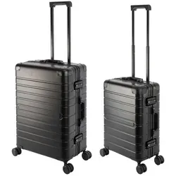 Travelhouse Trolleyset Oslo, 2-tlg, Aluminium Hartschale - Hochwertige Koffer aus robustem Aluminium mit TSA Zahlenschloss. Leicht und bruchsicher, ideal für jede Reise.