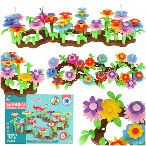 Blumen kreative Blöcke Blumengarten 104 Stück