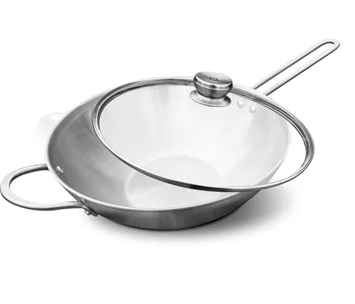 Zwilling TwinNova 3 Wokpfanne Induktion 30 cm mit Glasdeckel, 2 tlg - Vielseitige Wokpfanne für alle Herdarten, inklusive Induktion. Mit robustem Glasdeckel und unbeschichteter Oberfläche für müheloses Kochen und einfache Reinigung. Ideal für kreative Kochabenteuer!