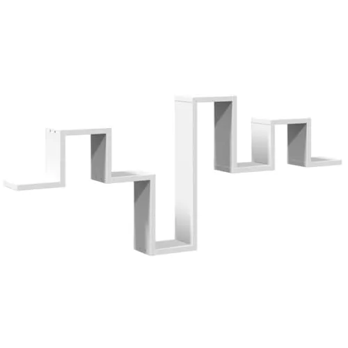 vidaXL Wandregal Weiß 104,5x10x43 cm - Praktisches Wandregal aus robustem Holzwerkstoff, ideal für Bücher und Deko. Platzsparendes Design für jeden Raum – perfekt für Ordnung und Stil!
