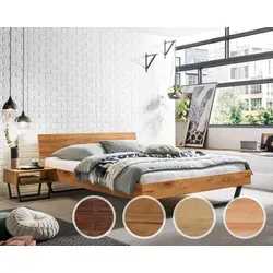 Hasena Massivholzbett Asti 180x200 cm - Kernbuche natur, geölt - Massivholzbett in eleganter Optik, bietet Geborgenheit und Stabilität. Ideal für erholsame Nächte und langlebigen Komfort.