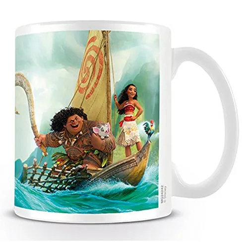 Moana Disney Kaffeebecher Boat weiß, 1 Stück (1er Pack)