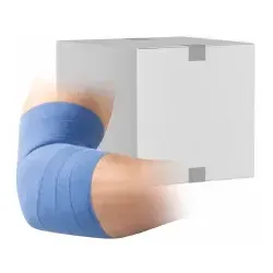 Produktbild Haftelast Fixierbinde 6 cm x 20 m blau