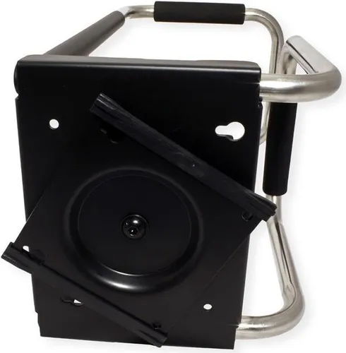 VALUE PC-Halter Rohr-Design (17.99.1502) - Server Gehäuse, stabiler CPU-Halter mit verstellbarer Breite und Höhe für optimale Anpassung unter dem Schreibtisch, max. Ladegewicht 30 kg.