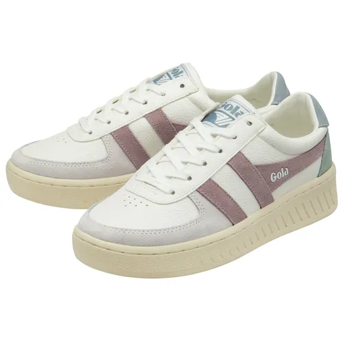Gola Grandslam Trident Sneaker Women - Freizeitschuhe & Sneaker für Damen, stilvoller Komfort mit pastellfarbenen Wildleder-Details und ideal für kühle Tage.