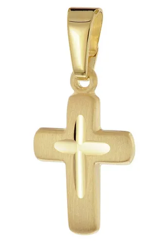 trendor Kreuzanhänger Kinder Kreuz-Gold 585 / 14K 12 mm von trendor