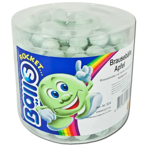  Brausebälle Apfel fruchtig sauer, 200 Stück 9,53€/1kg