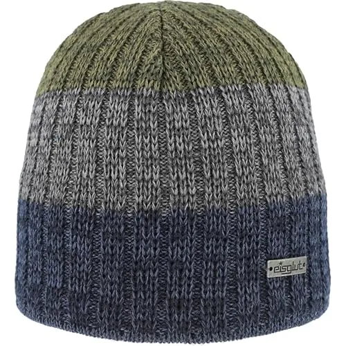Eisglut Strickmütze Griffina Merino XL – Komfort und Stil - Strickmützen für Herren, Made in Germany mit hochwertiger Merinowolle und pflegeleichter Garnmischung. Weiches Microfleece-Innenband sorgt für zusätzlichen Komfort.