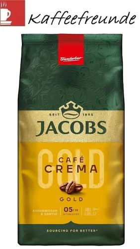 Jacobs Kaffee Crema Gold, ganze Bohnen, 1kg