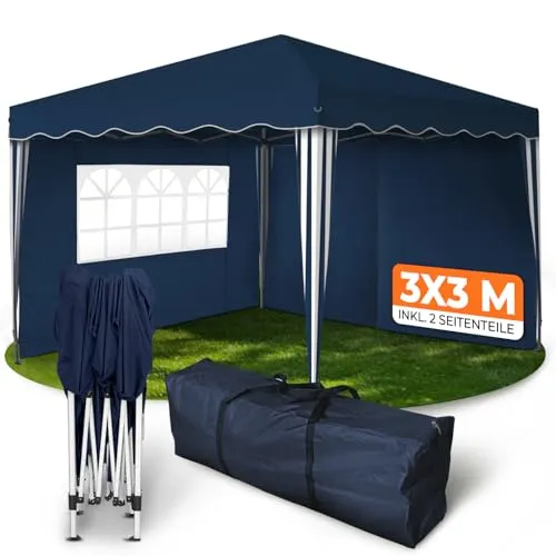 Kronenburg Faltpavillon 3x3m wasserdicht in blau von Kronenburg