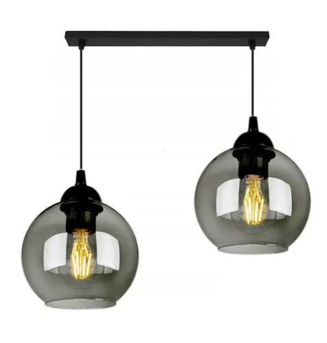 FKL DESIGN Home Deco Deckenlampe Pendellampe Hängelampe Wandlampe Tischlampe Leuchte Pendelleuchte Kugel Schwarz Grau Weiß Lampe aus Serie 830 verschiedene Varianten (830-BZ2)