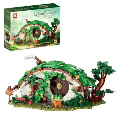 DK 6031 Dwarf Cabin – Zwergenhaus mit Beleuchtung, 1.088 Teile