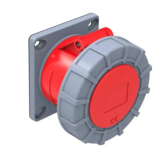 AW-Tools CEE Anbau-Kupplung 32A/400V 5-polig 6h IP67 Schalttafelsteckdose Starkstrom Drehstrom