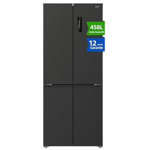 CHIQ CCD460NGE Kühlschrank mit Seitentüren, 458L – Platzsparend und effizient