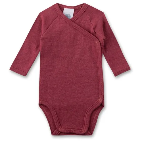 Sanetta - Kid's Wrapover Body 1/1 Wool - Merinounterwäsche Gr 56/62 rot