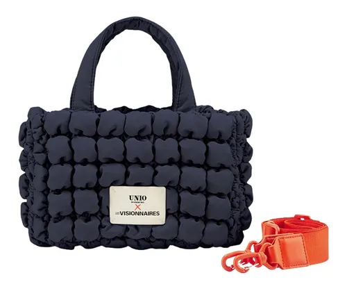 LES VISIONNAIRES Unio Cortina S Handtasche 34 cm blau – Stilvoll und Praktisch - Elegante Handtasche im kompakten Design mit 34 cm. Ideal für den täglichen Gebrauch, bietet ausreichend Platz für Ihre Essentials.