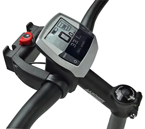 Klickfix Lenkeradapter E mit Schloss für E-Bikes mit Display, universal