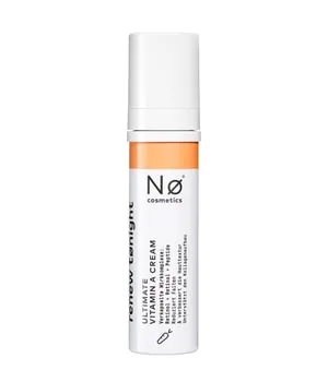 Nø Cosmetics renew tønight Ultimate Vitamin A Cream 50 ml - Reichhaltige Nachtpflege mit verkapseltem Wirkkomplex für alle Hauttypen. Fördert die Hauterneuerung, verbessert die Hautstruktur und reduziert sichtbar Falten. Frei von Mineralölen und Parabenen, Made in Germany.