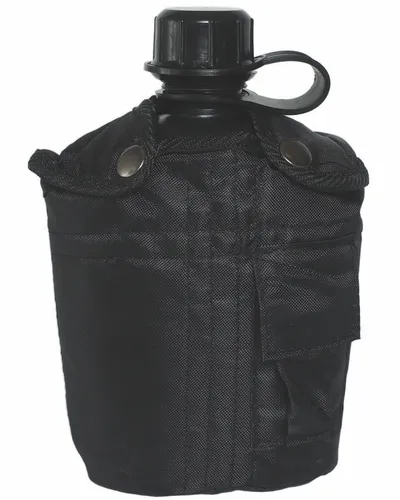 US Feldflasche Imp. Kst 1L m. Hülle, Outdoor, Camping, Military -NEU-