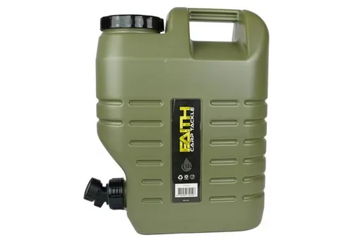 Faith Wasserkanister mit Zapfhahn - 12-25 l - Praktischer Kanister für Camping und Outdoor, mit Auslaufhahn und robustem Tragegriff. Lebensmittelechtes HDPE sorgt für sichere Flüssigkeitslagerung.