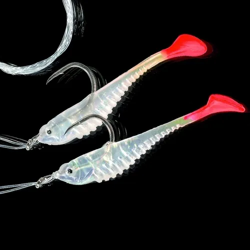 Jenzi Dega Gummifisch Rig - Dorsch Paternoster mit 2 Haken - Meeresvorfach